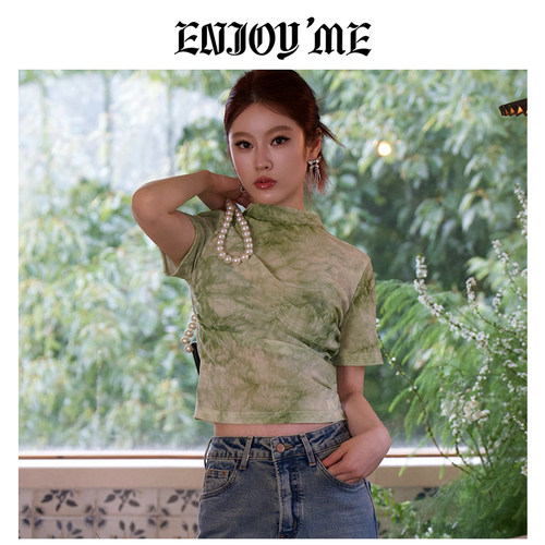 ENJOYME短袖t恤女短款上衣