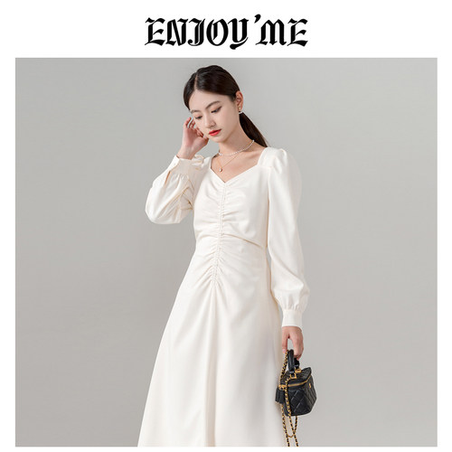 ENJOYME赫本风气质收腰显瘦裙子