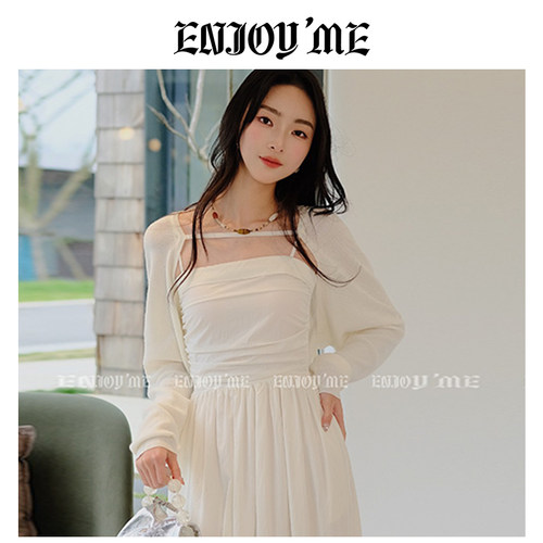 ENJOYME纯色针织衫开衫
