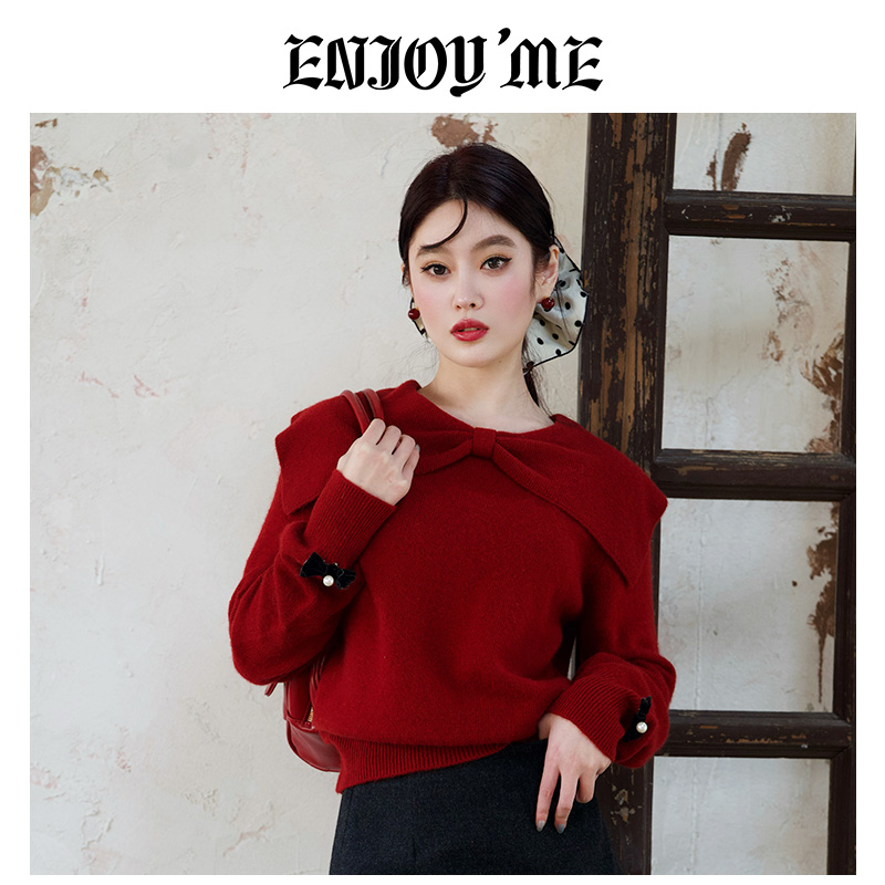 ENJOYME商场同款羊毛打底针织衫