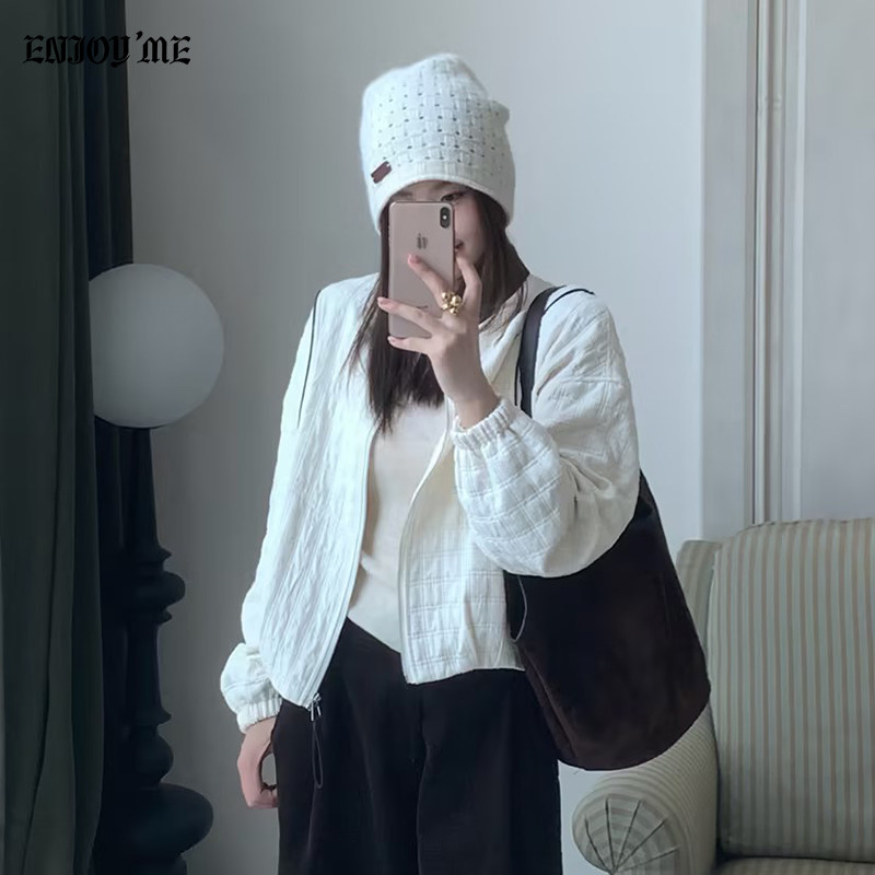ENJOYME韩系衍格短外套女秋季