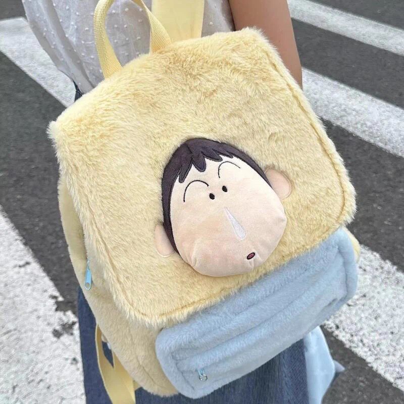 日系阿呆毛绒卡通包可爱双肩包超萌少女休闲背包学生上课通勤书包
