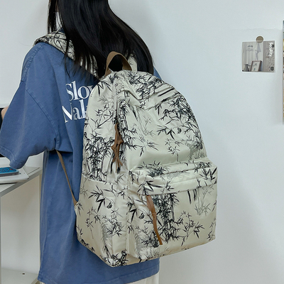 新中式国风书包女旅游轻便双肩包