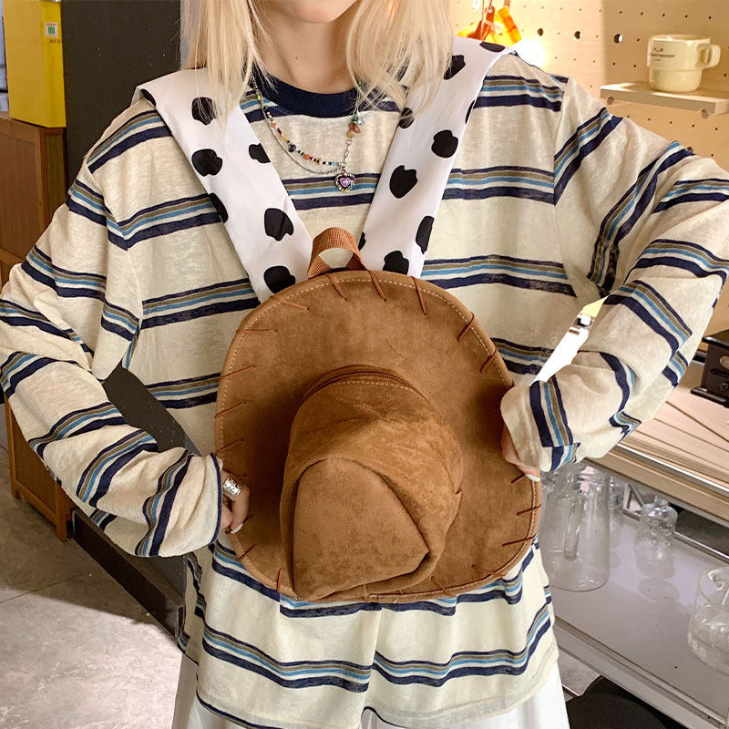 胡迪帽子双肩包可爱创意卡通玩具总动员小众斜挎包旅行轻便小背包