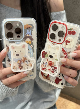 适用oppoA58手机壳A1A2A3A5A6pro西高地a97a96a93a92s磁吸支架a55a57a53摇摇乐A72a79高级a77卡通a32A11A35新