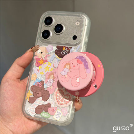适用红米note15/14手机壳turbo4/3玩偶甜品兔13/12/11/10磁吸支架k90k80k70k60k50磨砂k40k30k20可爱9/8/7E新