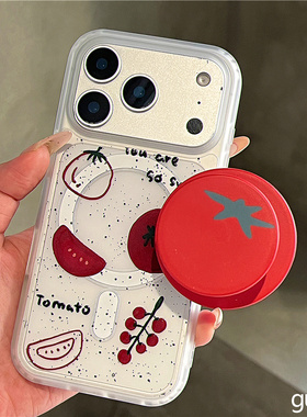 适用oppoA58手机壳A1A2A3A5A6pro泼墨a97a96a93a92s番茄磁吸支架a55a57a53磨砂A72a79a77卡通可爱a32A11A35新