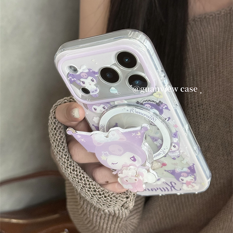 适用realme真我neo7手机壳gt8pro库洛米gtneo2T/3/5/6旋转磁吸支架13/12/11/10可爱v60v70v11v13v25v23Q3q5新