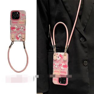 8玛丽猫N7 6se 适用华为nova13手机壳12 3高级A20麦芒30可拎手绳pro斜挎2s网红超火卡通可爱女