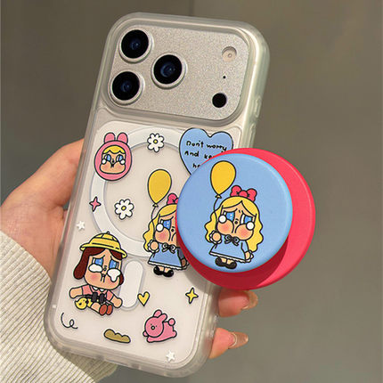 适用vivoy500y300手机壳y200y100哭娃Y50y35y36y37磁吸支架y52s卡通y53y55t磨砂y93网红超火y78y76s新xnote女