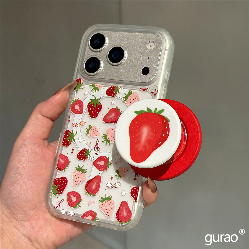 适用oppok13k12手机壳k11x满屏草莓k10活力版k9s磁吸支架k7k5磨砂k3k1网红超火pro卡通可爱高级plus新turbo女