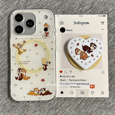 适用oppoA58手机壳A1A2A3A5A6pro奇奇蒂蒂97a96a93a92s爱心磁吸支架a55a57a53A72a79a77卡通可爱a32A11A35新