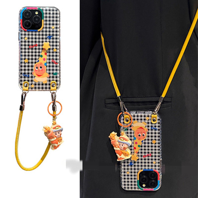 适用一加13T手机壳1+ace5/3旋转黑白星星人2V挂件oneplus11/10手绳斜挎9pro小众高级8R网红超火7t卡通6/5时尚