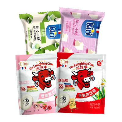 【林依轮直播间】Kiri凯芮甜心小酪即食78g*3+乐芝牛奶酪棒90g*1