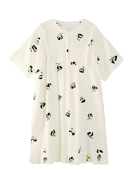 200斤孕妇大码棉纱哺乳睡裙