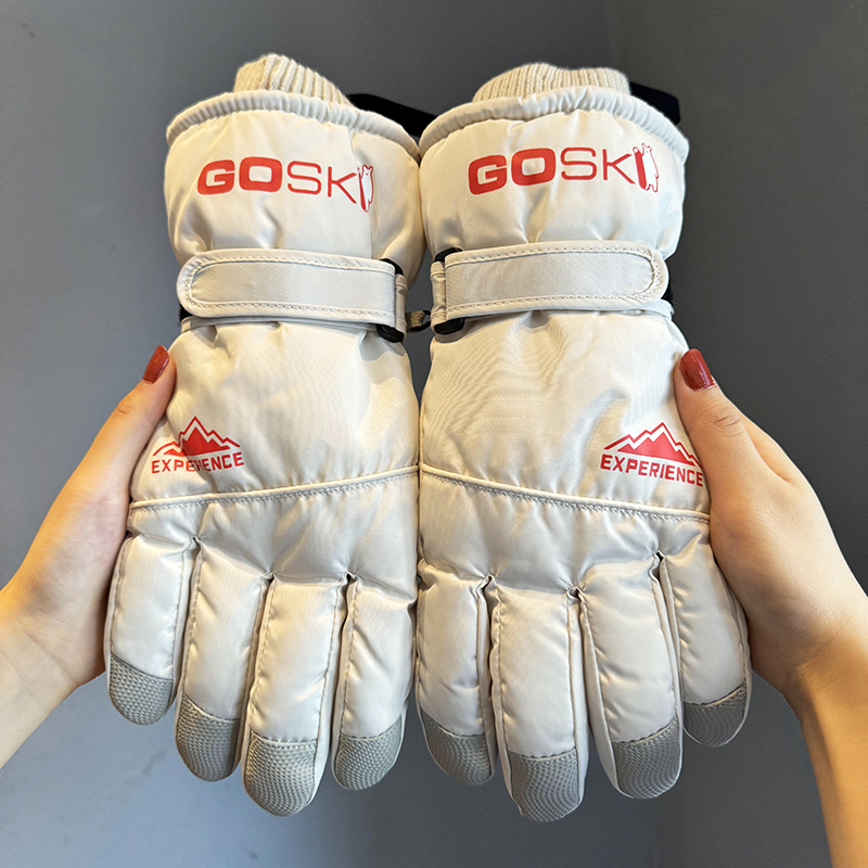 男士保暖手套冬季骑行电动摩托车防风抗寒防水滑雪加绒厚棉触屏女