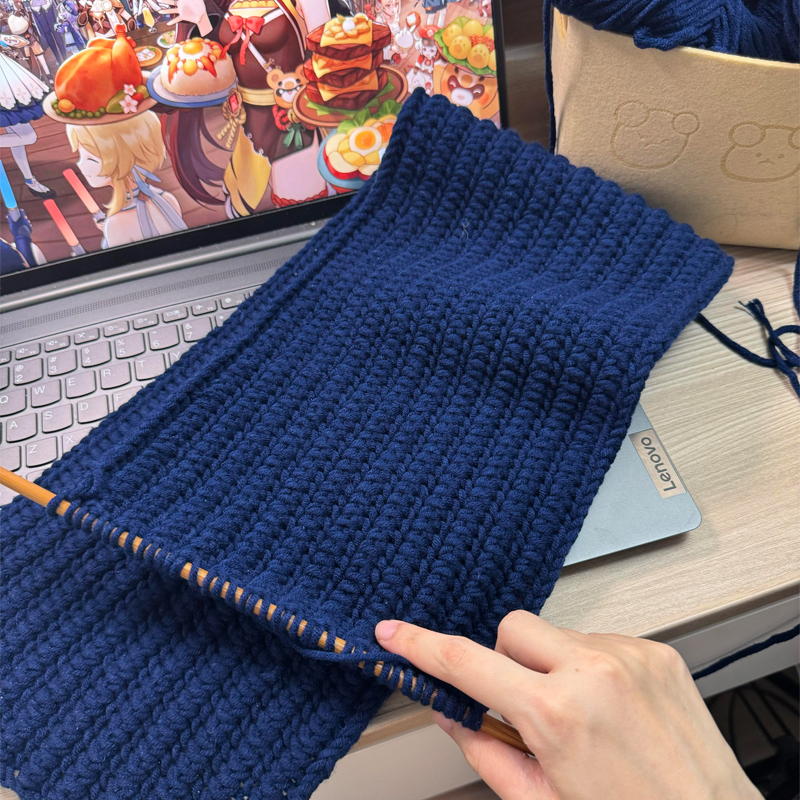 一往情深围巾毛线手工diy材料包冬季2024新款自制手织围脖送男友