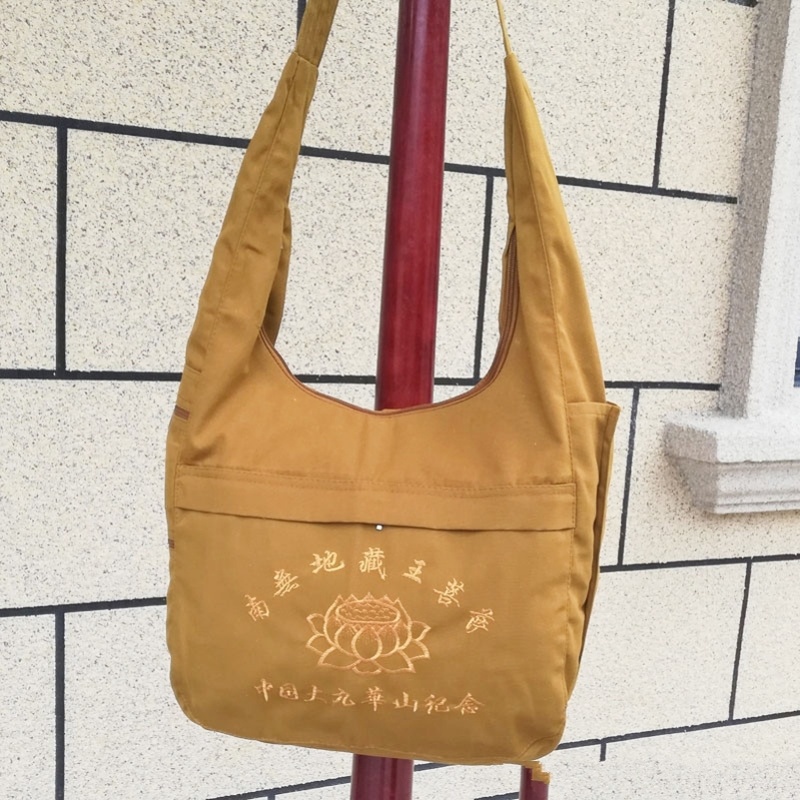 男女半圆袋旅游景点三衣包居士包僧包修行罗汉袋背包出家人帆布