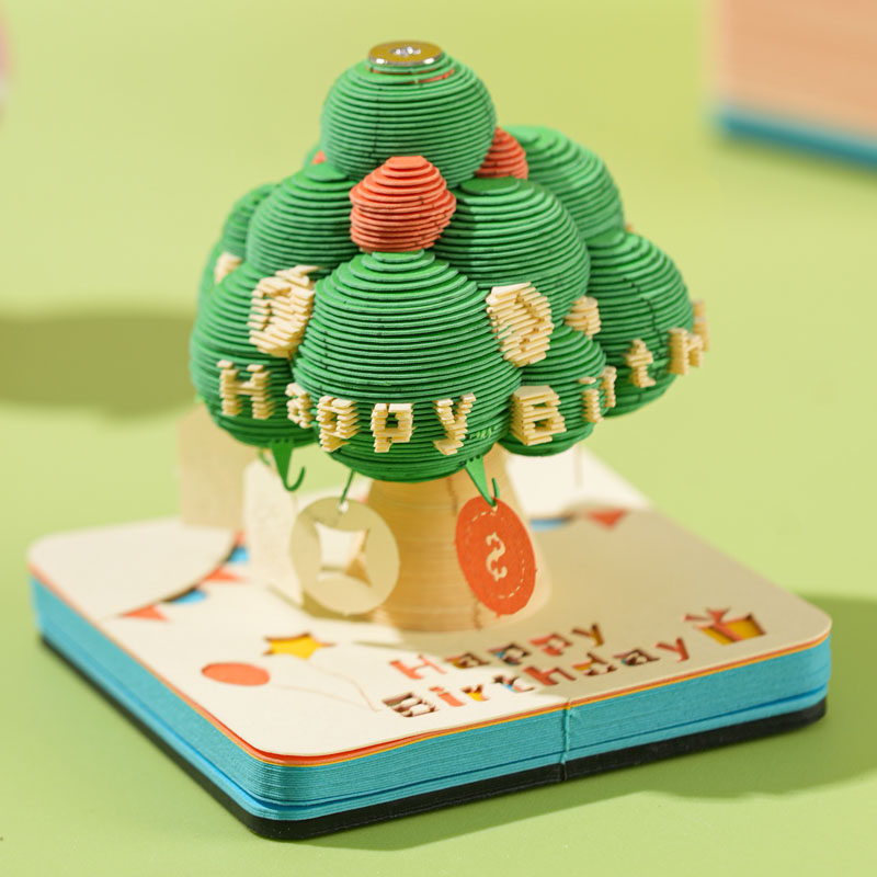 许愿树立体纸雕生日伴手礼物女生女孩送女朋友可爱有趣治愈摆件