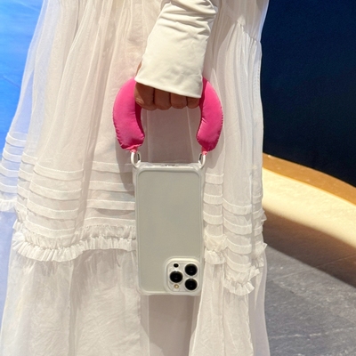 适用oppo四角可挂手提腕带手机壳