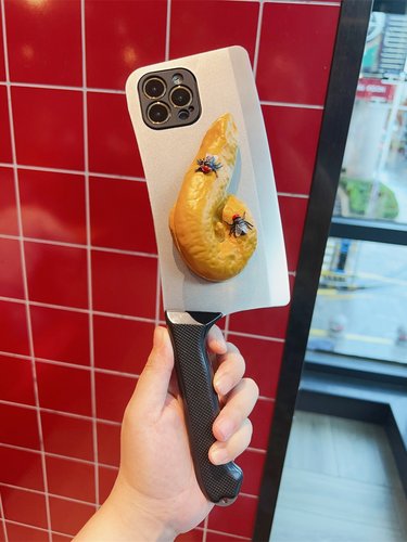 小米恶搞立体屎粑粑菜刀手机壳