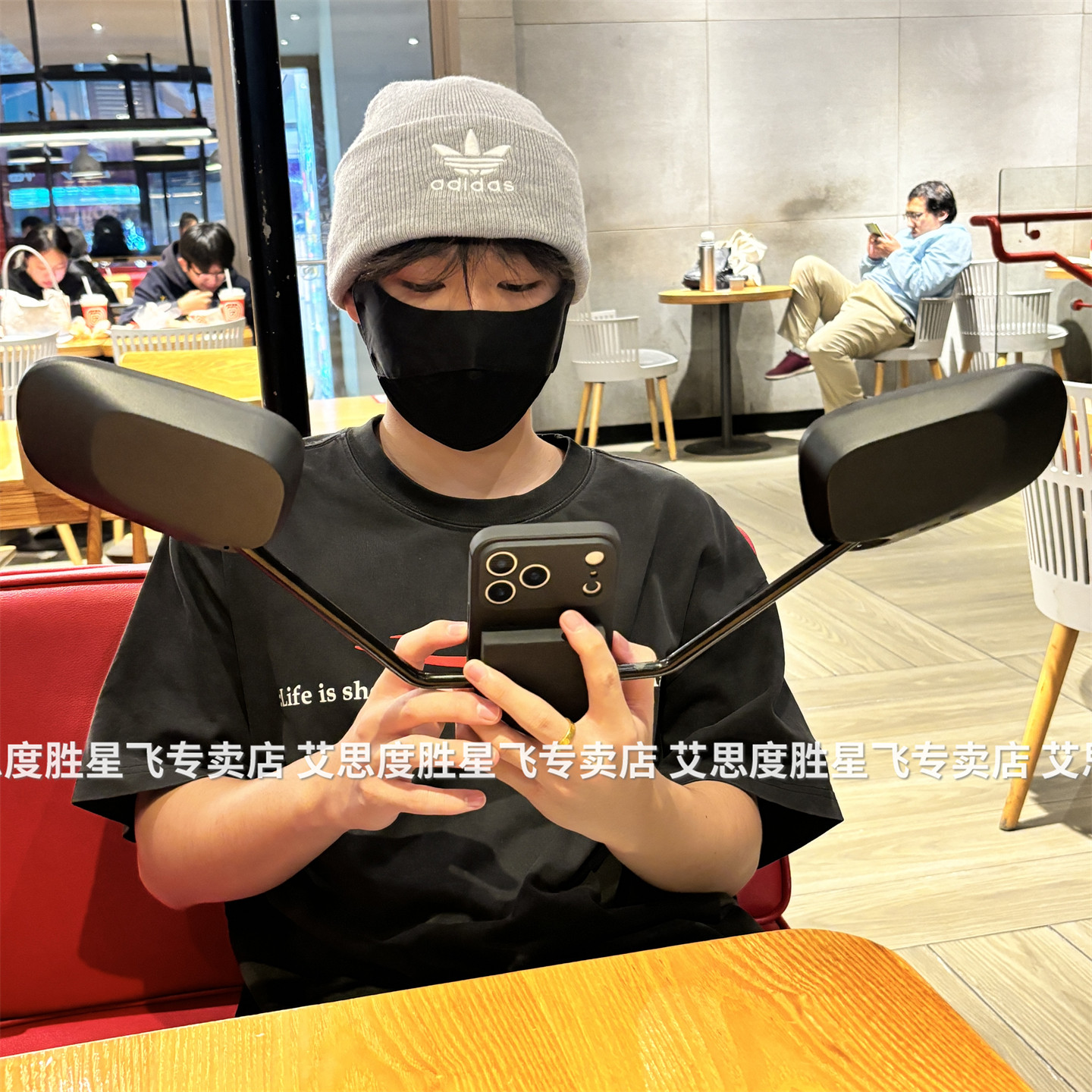 适用小米奔跑吧郑恺后视镜手机壳