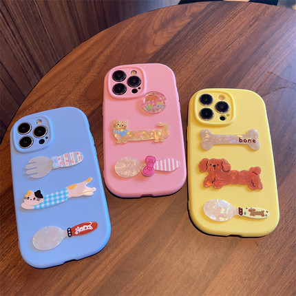 可爱小狗14小米15适用红米k70手机壳note14pro+韩系全包镜头k60硅胶11软壳12Turbo女生小众k50至尊版13/12S10