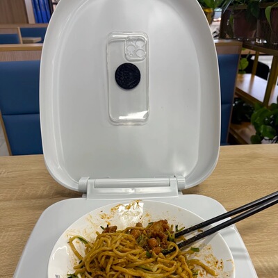 适用小米马桶盖超大恶搞手机壳