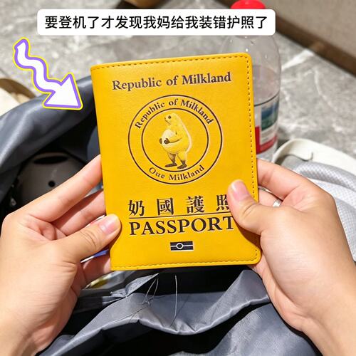 奶蛙奶国人出国旅游护照