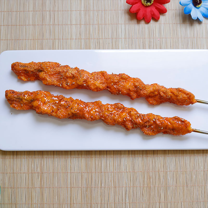 仿真肉串模型 食物食品模型仿真鸡肉串模型