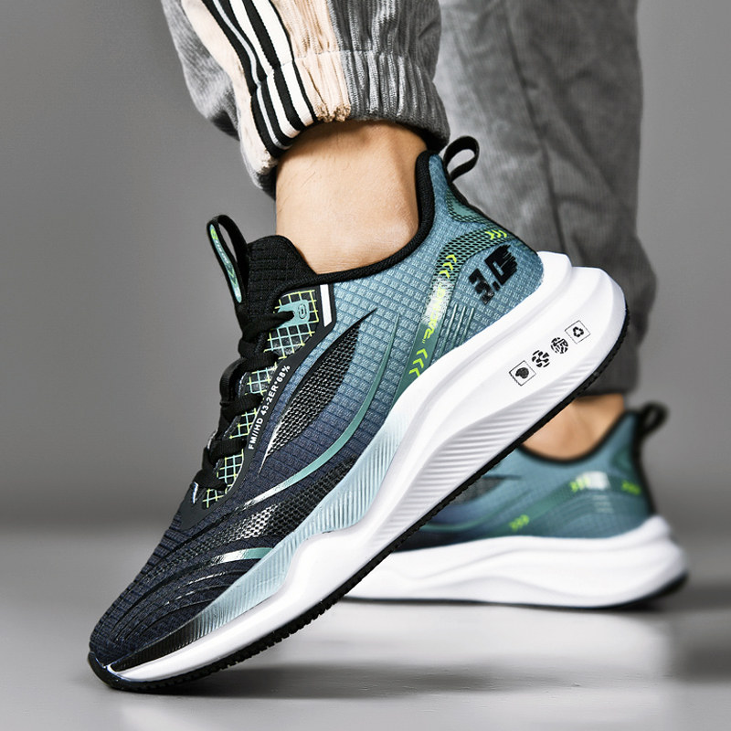 卡迪高男鞋夏季透气网面青少年初中学生超轻减震体育中考专用跑步