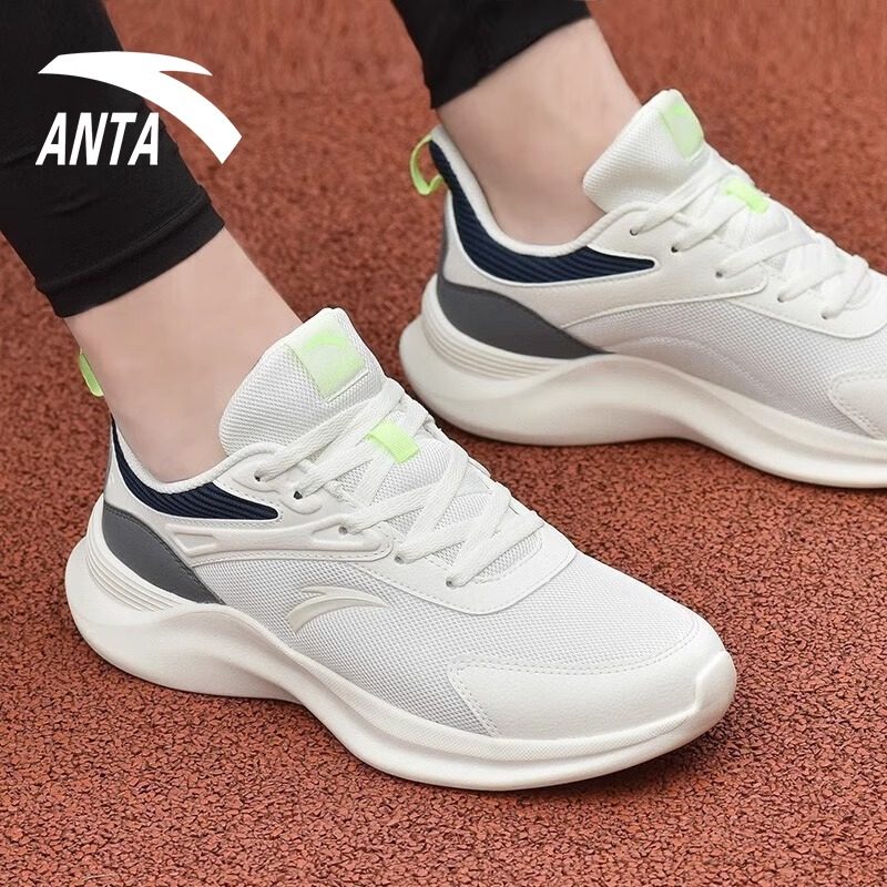 安踏男鞋跑步鞋春季新款轻便透气网鞋软底鞋子官方旗舰男款运动鞋