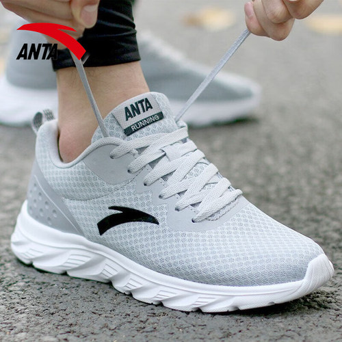 安踏跑步鞋男鞋网面运动鞋透气