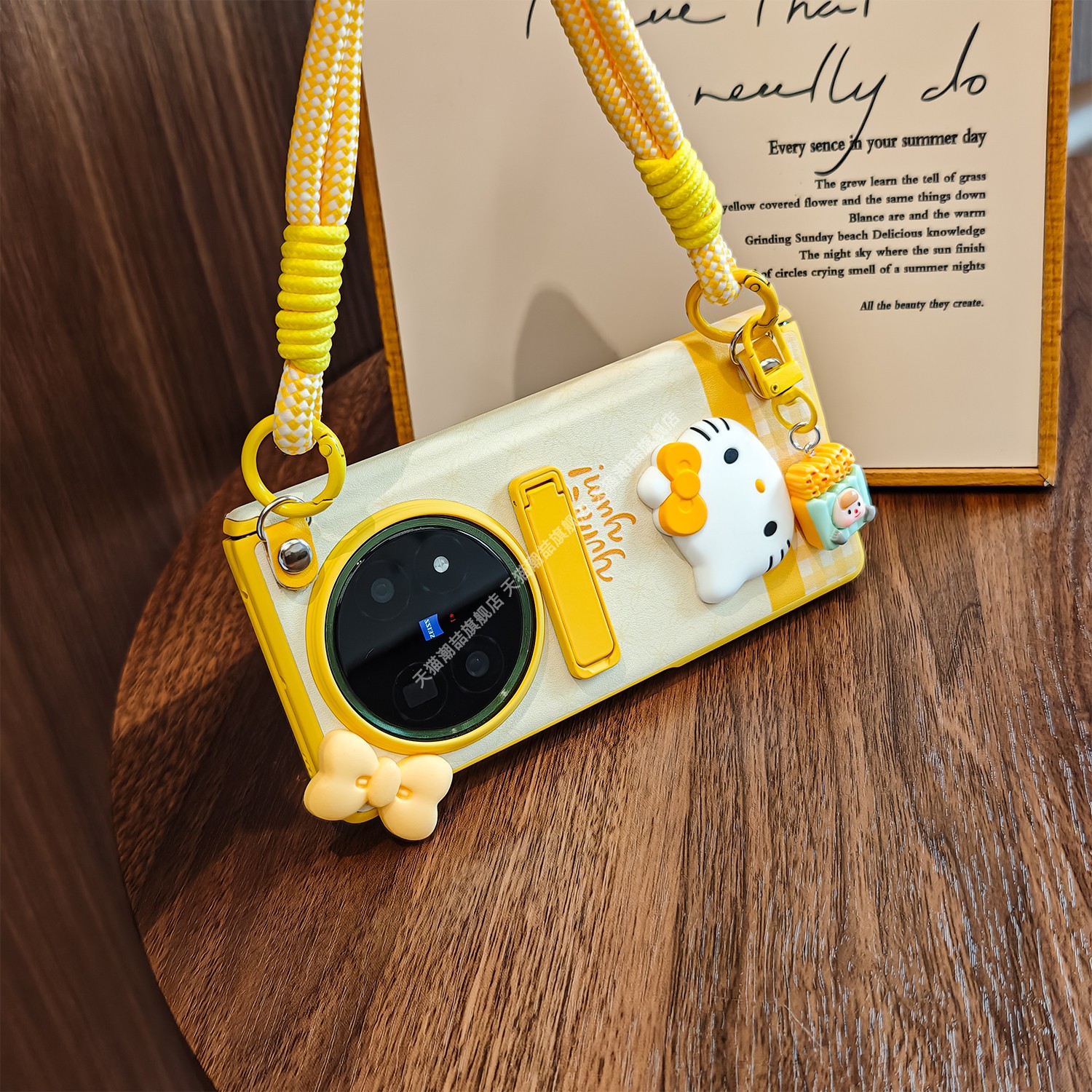 适用vivopc贴皮革卡通手机壳