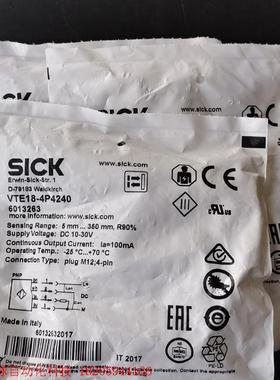 德国SICK传感器6013263  VTE18-4P4240