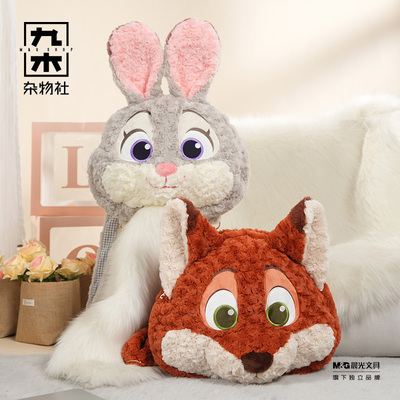 九木杂物社迪士尼疯狂动物城朱迪尼克双肩包毛绒玩偶背包生日礼物