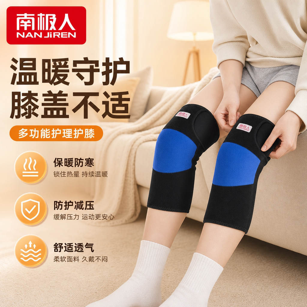 南极人自发热关节保暖护膝盖