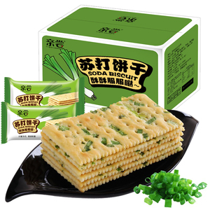 香葱苏打饼干无蔗糖咸味早餐整箱零食小吃传统特产早餐批发包邮