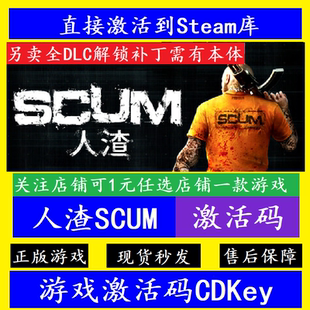 全DLC解锁补丁 CDK 人渣SCUM STEAM游戏全球区激活码