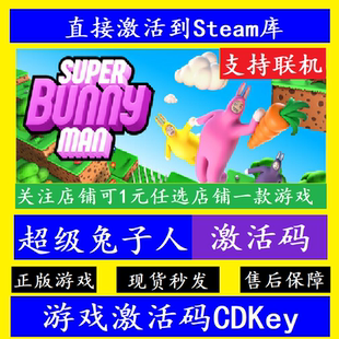 steam超级兔子人入库激活码CDKey 全球在线联机Super Bunny Man