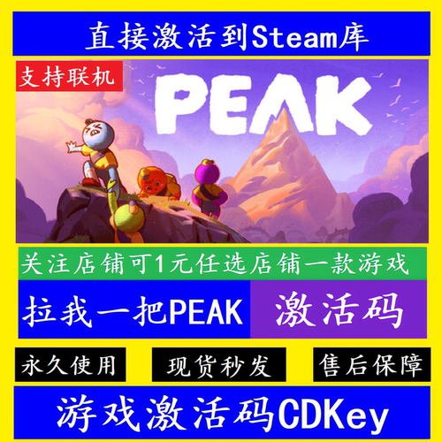 STEAM游戏拉我一把PEAK激活码cdk