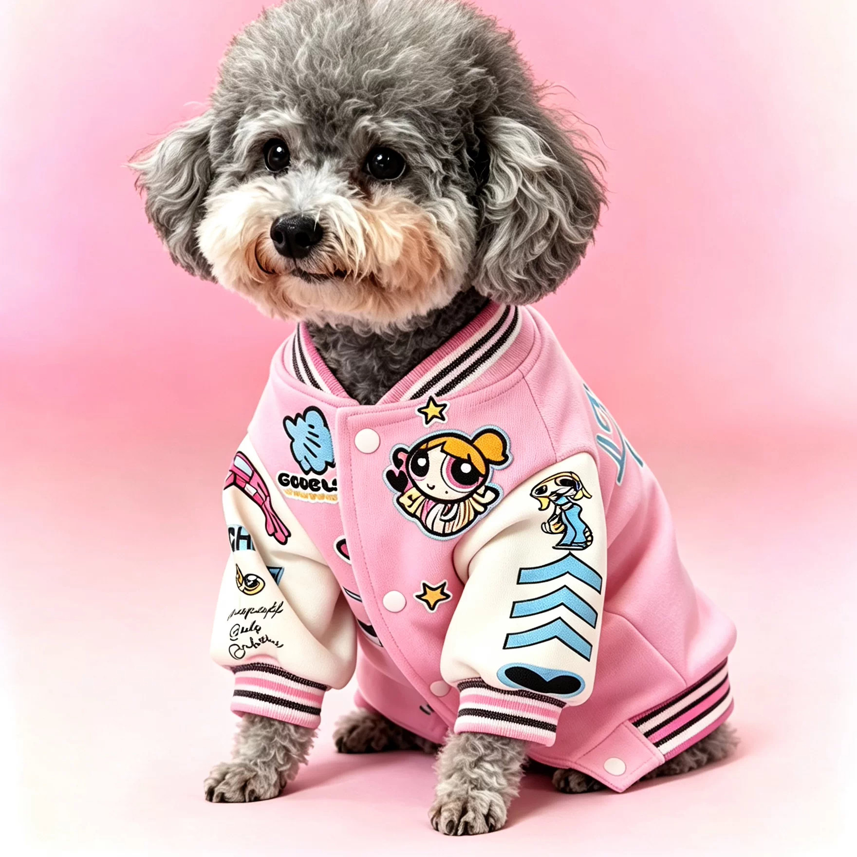 飞天小女警联名狗狗棒球服潮