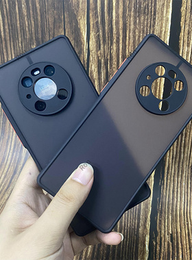 磨砂撞色华为mate40ePro手机壳mete40pro适用NOH一AN00新款m保护por套男meta女matepro全包防摔硅胶meite魅特