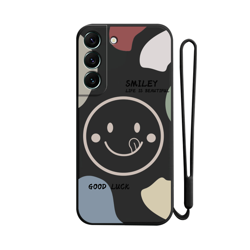 适用三星S22手机壳S22十新款SM一S9010硅胶5G保护套galaxys男女225g全包+加plus防摔9060限量版samsungs笑脸