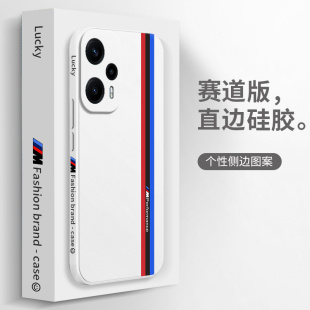 赛道磨砂小米pocof5手机壳适用POCO xiaomi外壳p0c0f送钢化膜简约 F5磨砂5G硅胶全包防摔保护套男f55g女Mi新款