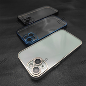 透明电镀iphone15手机壳适用苹果十五磨砂硅胶全包防摔保护套iph男iphen女ihpnoe新款 i15外壳ip平果ipone简约