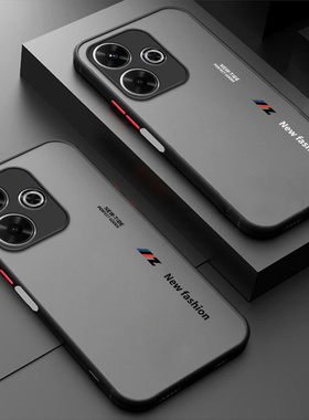 适用红米Note13R手机壳小米Redmi字母磨砂全包noto防摔nt保护套n0te男R13女redminote新款nont外壳not钢化膜