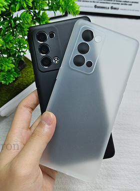 纯色适用opporeno6pro+手机壳Reno6por十新款5G硅胶oppo全包opporen曲面屏防摔女opopreno保护套0pp0男opreno