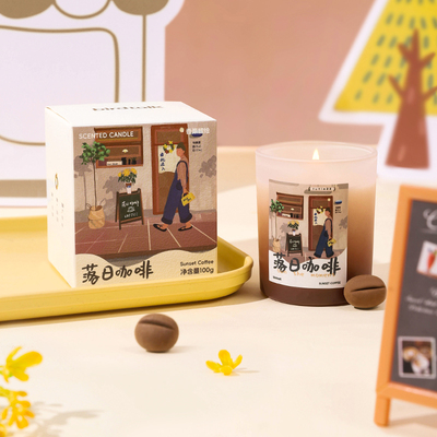 birdtalk薄暮系列香薰蜡烛家用小众卧室内持久天然植物蜡摆件