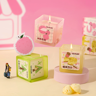 birdtalk街角系列香薰蜡烛家用小众卧室内持久天然大豆植物蜡摆件